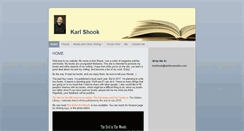 Desktop Screenshot of karlshookauthor.com